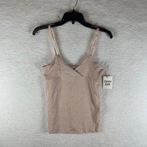 Open Edit Camisole‎ Top Women S Strap V-Neck Pullover Cotton Stretch 6382